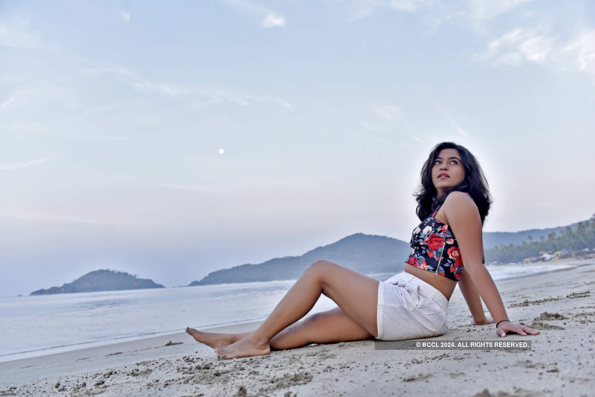 Mrunmayee Deshpande's exclusive photoshoot on Palolem beach in Goa