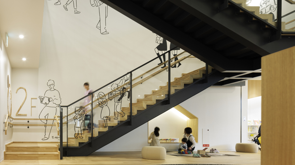 Toyohashi City Library staircase