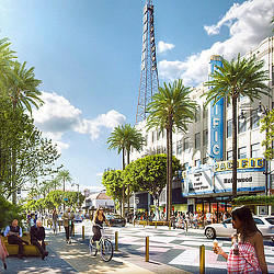 Hollywood Walk of Fame rendering