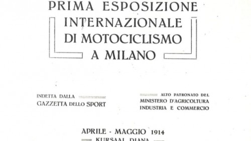 Il manifesto della prima edizione di quella che oggi è l'EICMA