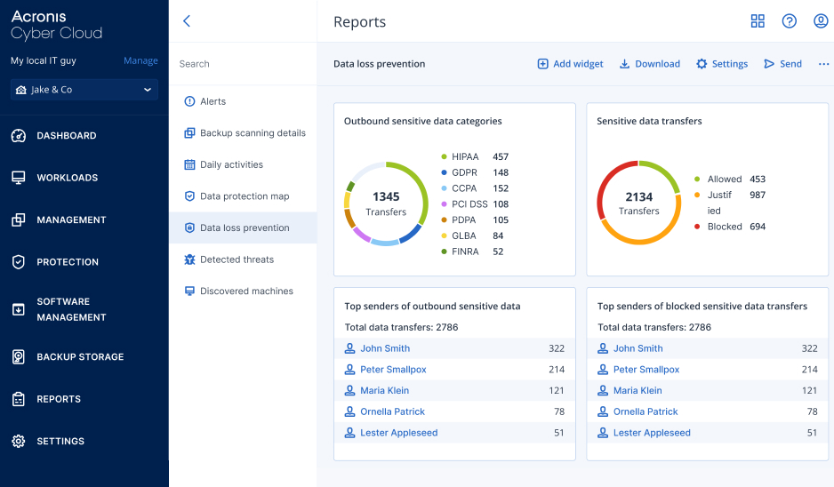 Demonstrate your value to clients with powerful widgets