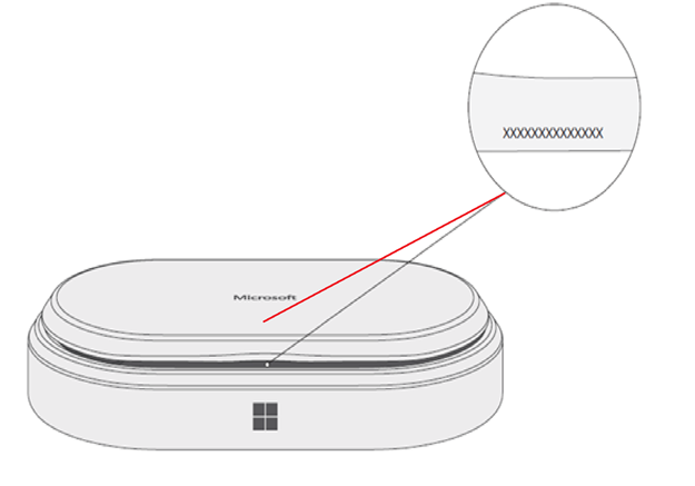 ลําโพง USB-C ที่ทันสมัยของ Microsoft ที่มีหมายเลขลำดับประจำสินค้า