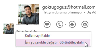 İzinleri değiştirebilir ve not defterinizi kimlerin görebileceğini ve düzenleyebileceğini denetleyebilirsiniz.