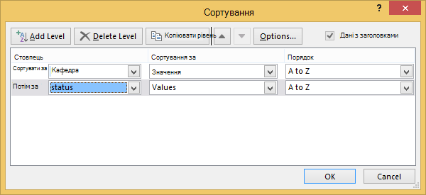 Додати рівень