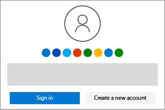 Hiển thị các nút để đăng nhập hoặc tạo tài khoản mới.