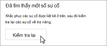 Nút kiểm tra lại trong Outlook