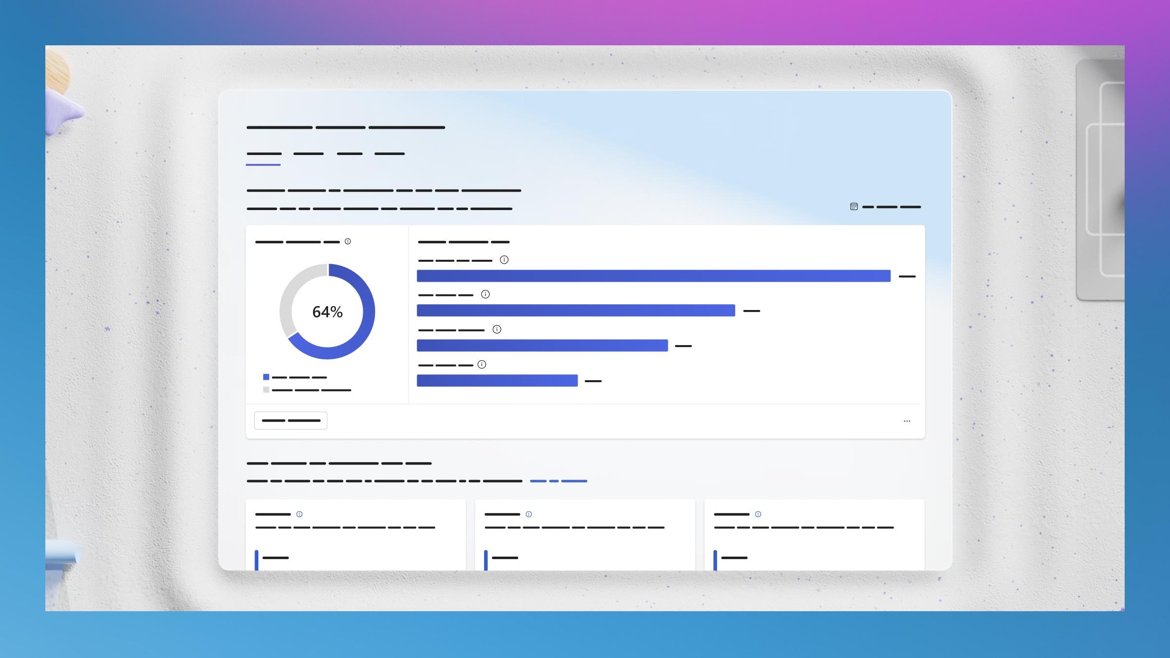 Екранната снимка показва потребителския интерфейс за Microsoft Copilot във Viva Dashboard.