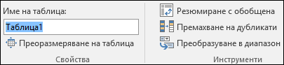 Изображение на полето за име в лентата за формули на Excel за преименуване на таблица