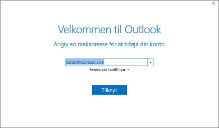 Velkommen til Outlook