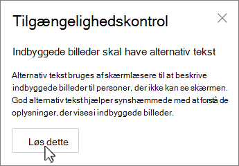 Ruden Tilgængelighed i Outlook