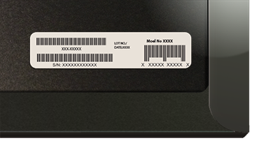 Barcode auf Surface Cover-Verpackungen