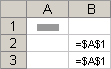 Copied formula with absolute reference