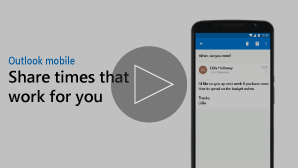 Thumbnail for Send meeting availability video - click to play