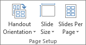 Page Setup group