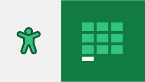 Two Accessibility icons for Excel