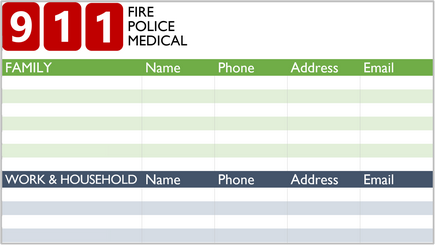 Conceptual image of a contact list