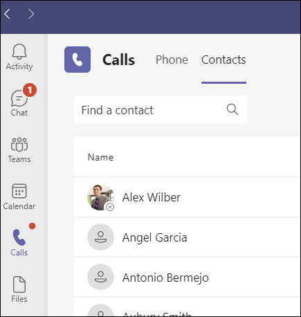 Teams-Contacts button-435