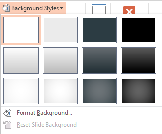 PowerPoint background styles