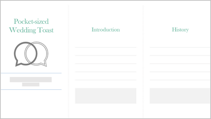 Image of a wedding toast planner