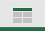 An Excel PivotTable symbol