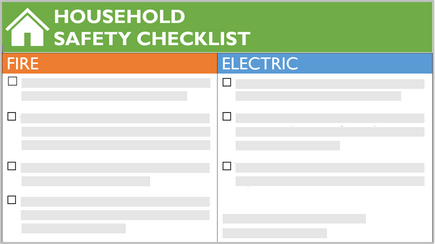 Conceptual image of a safety checklist