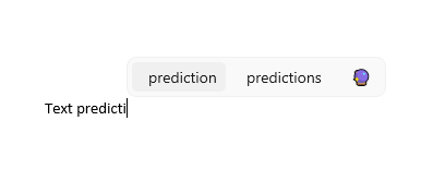 La predicción de texto Outlook activada en Windows 11.