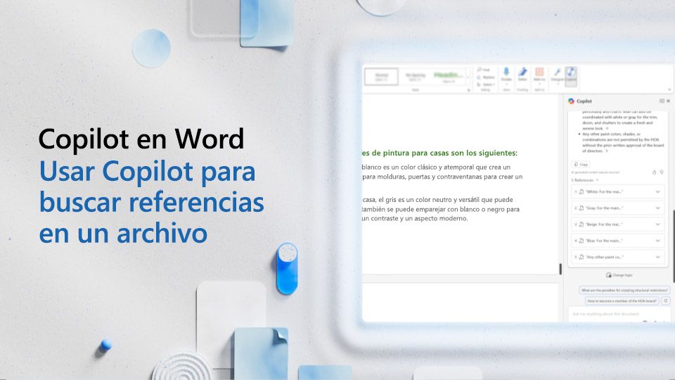 Vídeo: Usar Copilot para buscar referencias en un archivo de Word