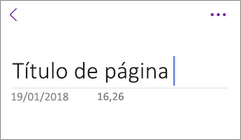 Cambiar el nombre de una página en OneNote para iOS