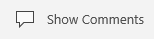 El botón de Mostrar comentarios en PowerPoint Mobile para Windows 10