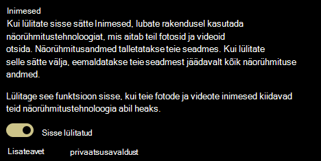 Kuvab Inimesed sätte sisse- ja väljalülitamise lüliti.