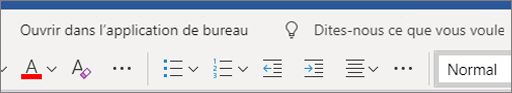 Modifier dans Word