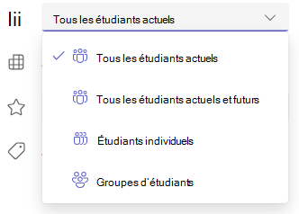 étudiants ou groupes