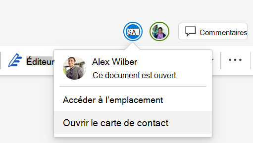 capture d’écran de plusieurs collaborateurs travaillant sur le même document.