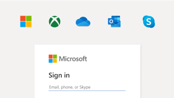 תמונה של כניסה באמצעות חשבון Microsoft