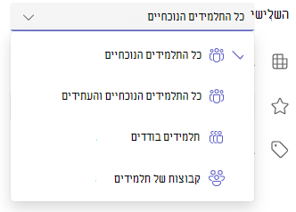 תלמידים או קבוצות