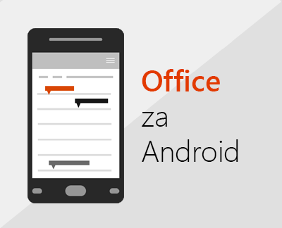 Kliknite da biste postavili Office za Android