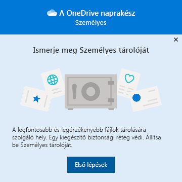 Személyes tároló - első lépések