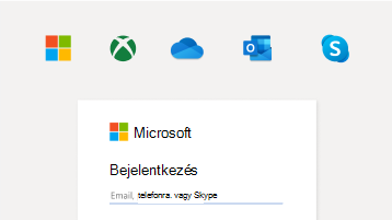 A Microsoft-fiókkal való bejelentkezés képe