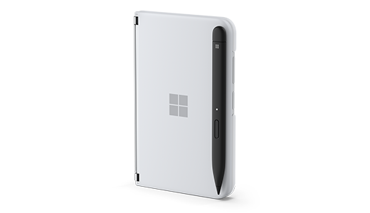 Surface Slim toll 2 a Surface Duo 2 tollhuzathoz csatlakoztatva.