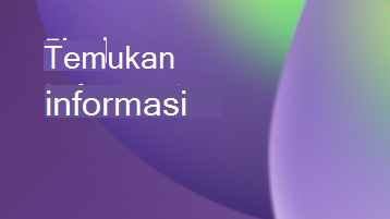 Ilustrasi dengan overlay teks yang mengatakan Temukan informasi