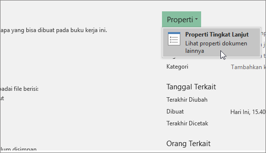 Properti Tingkat Lanjut