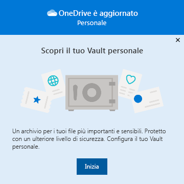 Introduzione alla cartella Vault personale