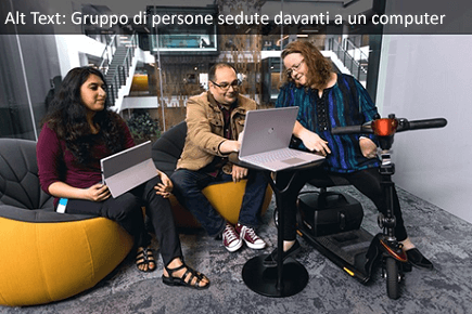 Un gruppo di persone seduto davanti a un computer