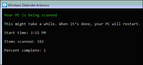 Lo scanner Defender Offline controlla la presenza di malware in un sistema.