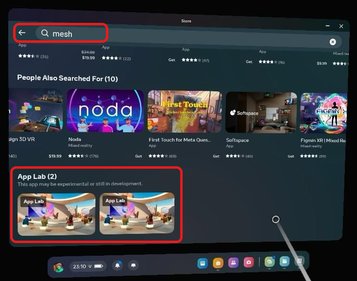 Mesh アプリ ストアで Mesh アプリを見つける