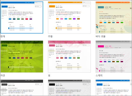 사이트 서식 파일 이미지를 보여 주는 SharePoint Online 페이지