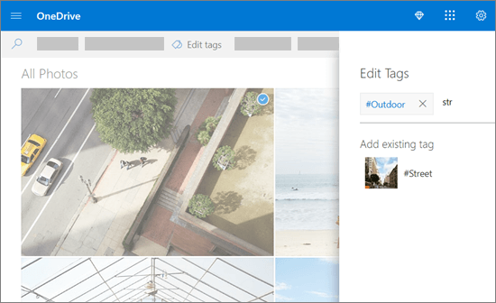 OneDrive Edit Tags