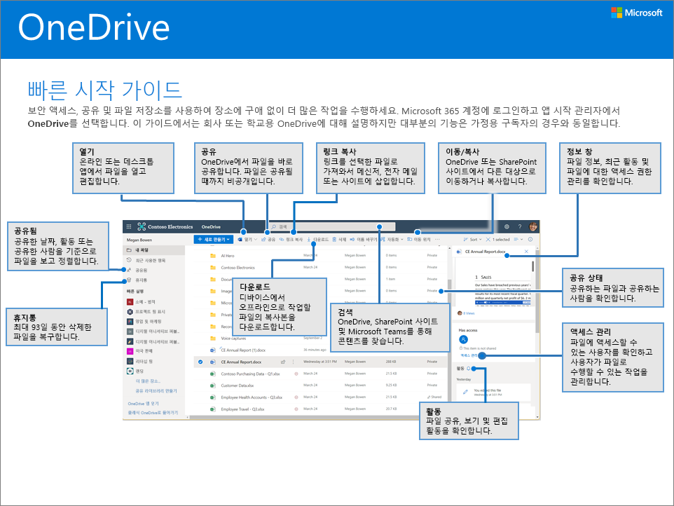 OneDrive 빠른 시작 가이드