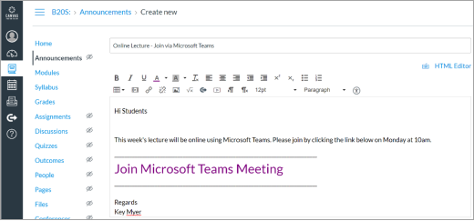 "Microsoft Teams" saitas drobės įraše