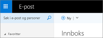 Båndet ser slik ut i Outlook Web App